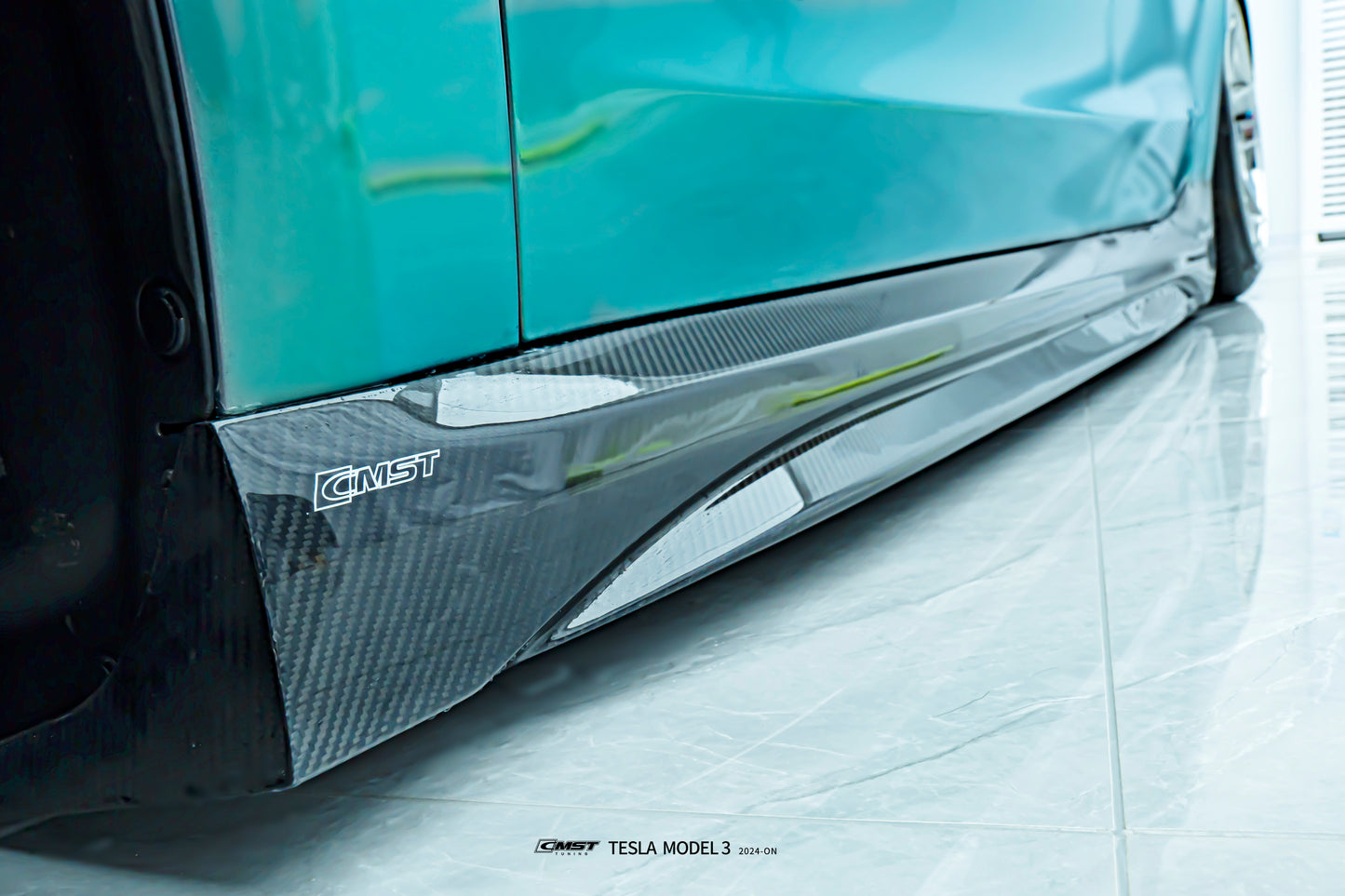 CMST - Model 3 Highland - Carbon Fiber Side Skirts V2