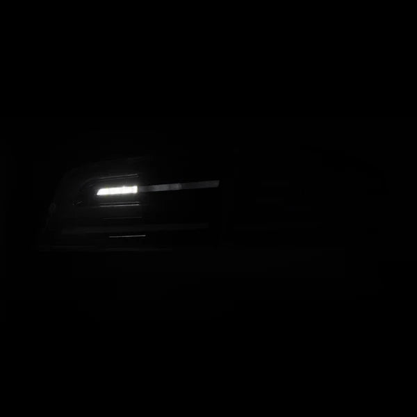 AlphaRex 12-21 Model S LUXX-Series LED Tail Lights Alpha-Black (With Black Trunk Center Piece Replacement)