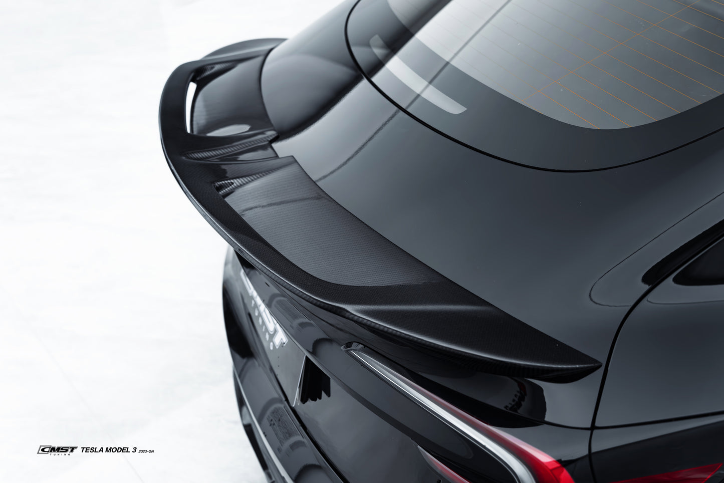 CMST - Model 3 Highland - Carbon Fiber Rear Spoiler V2