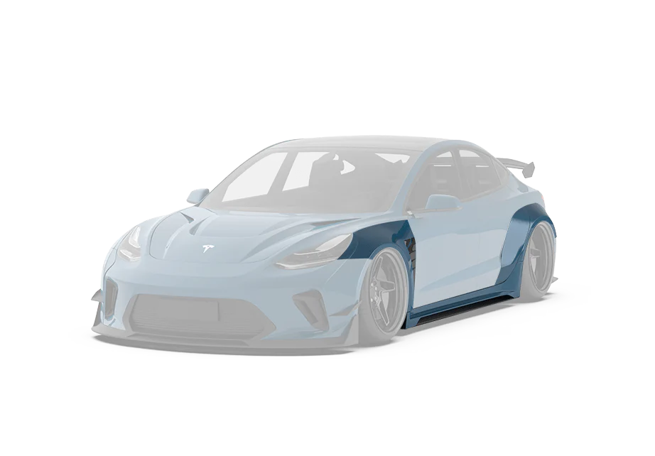 Robot - Model 3 - Hacker (Widebody) - Fenders & Side Skirts