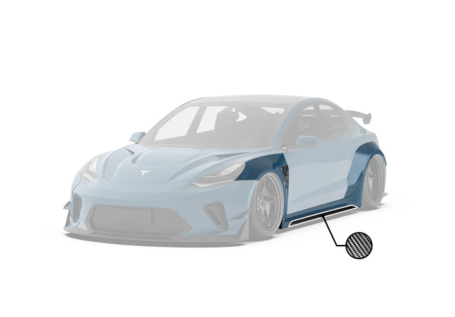 Robot - Model 3 - Hacker (Widebody) - Fenders & Side Skirts