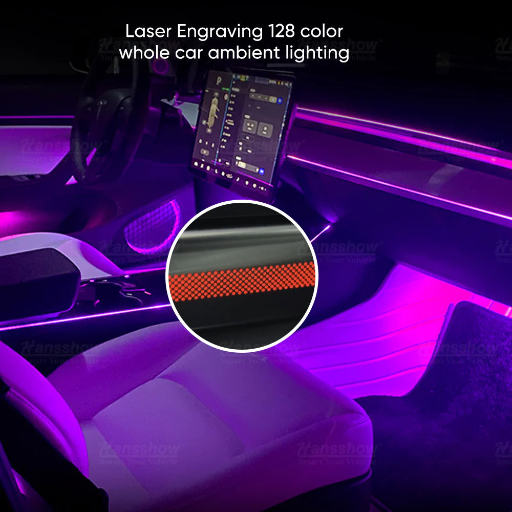 Model 3/Y - Laser Carving Ambient Lighting Kit
