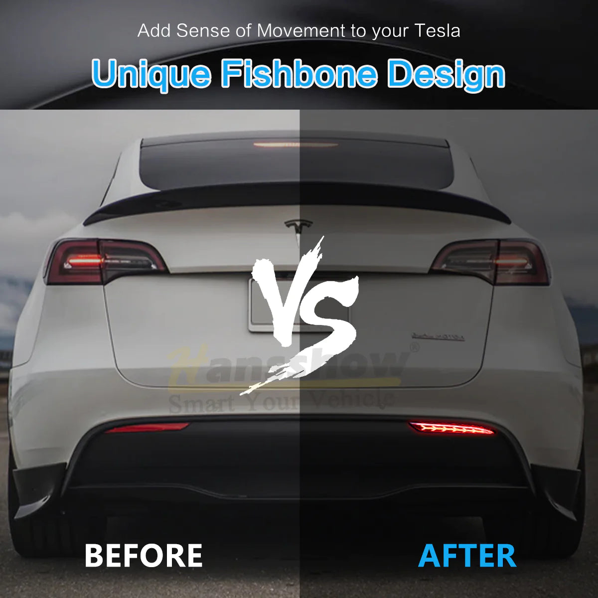 Model 3/Y - Fishbone Rear Bumper Tail Light