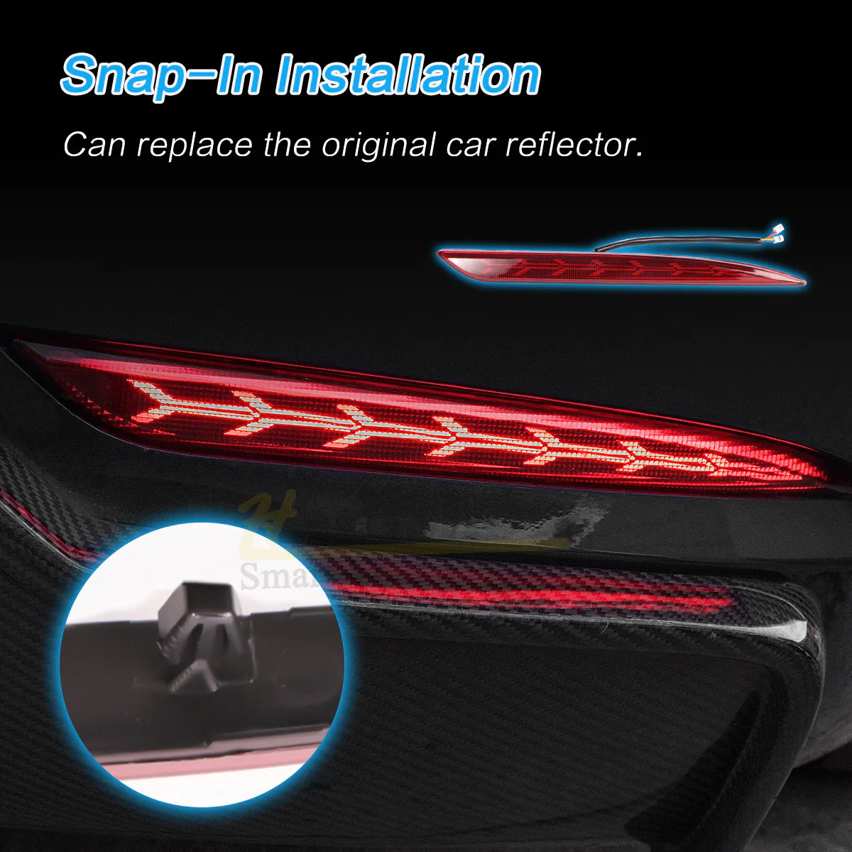 Model 3/Y - Fishbone Rear Bumper Tail Light