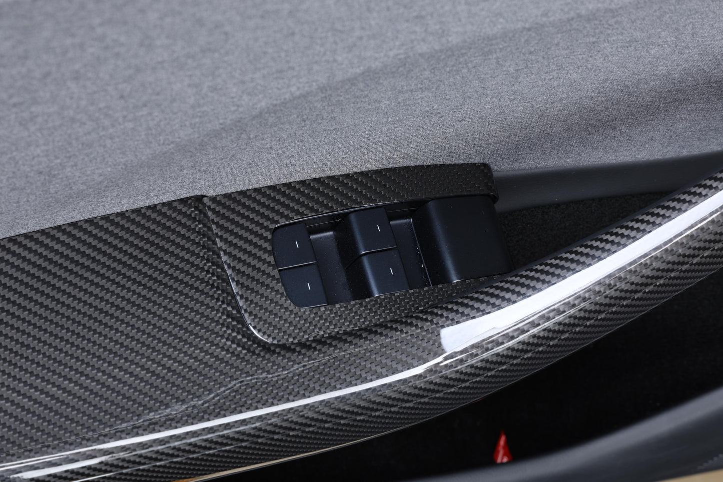 Model 3 Highland - Carbon Fiber Window Button Covers