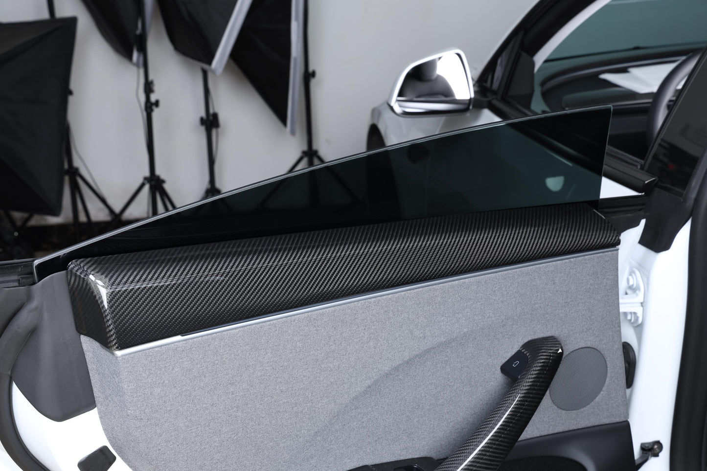 Model 3 Highland - Carbon Fiber Door Arm Rest Cover