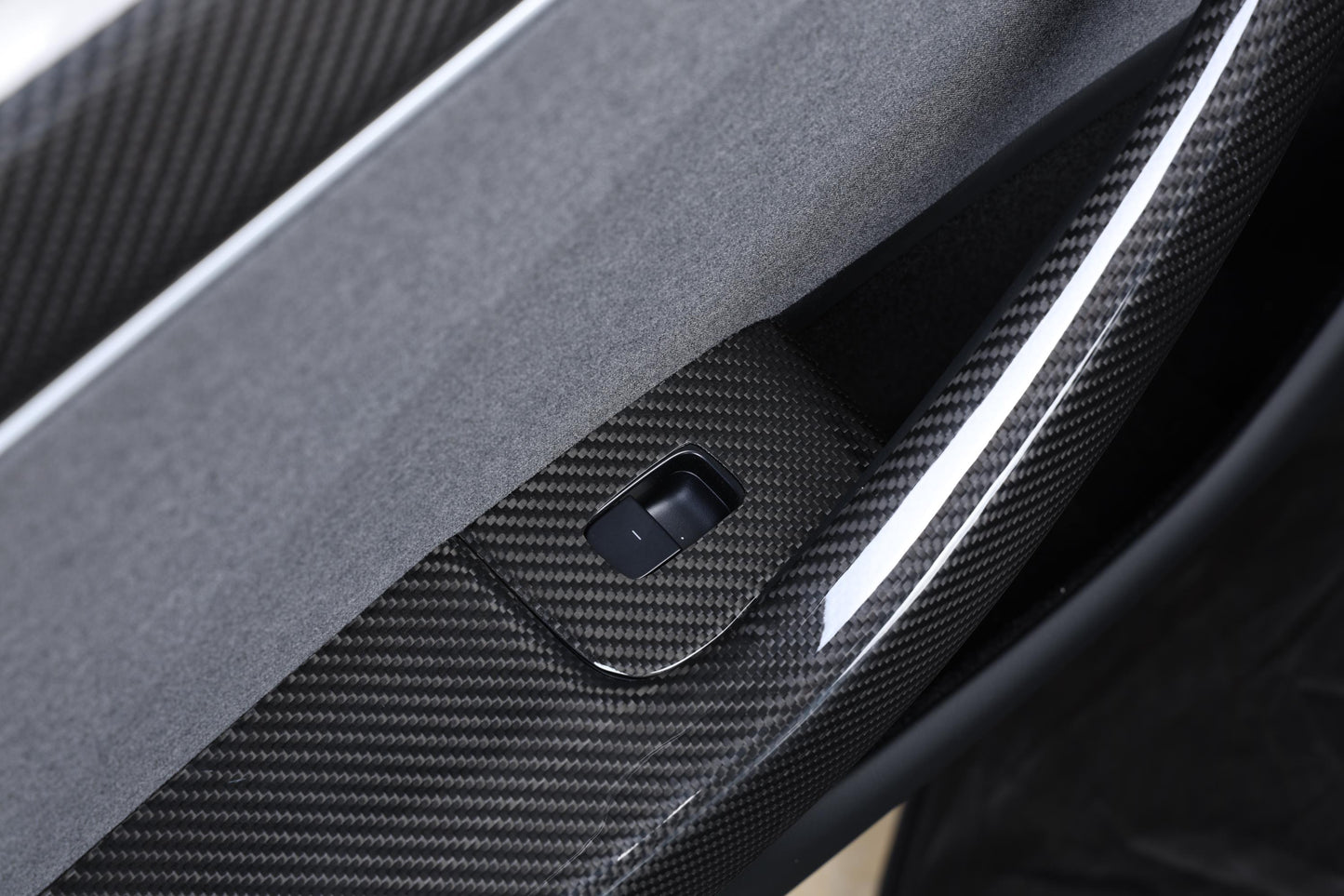 Model 3 Highland - Carbon Fiber Window Button Covers