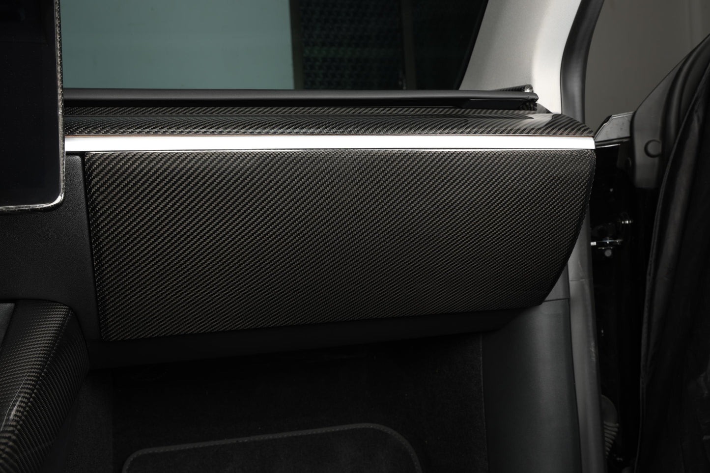 Model 3/Y - Carbon Fiber Glove Box Cover