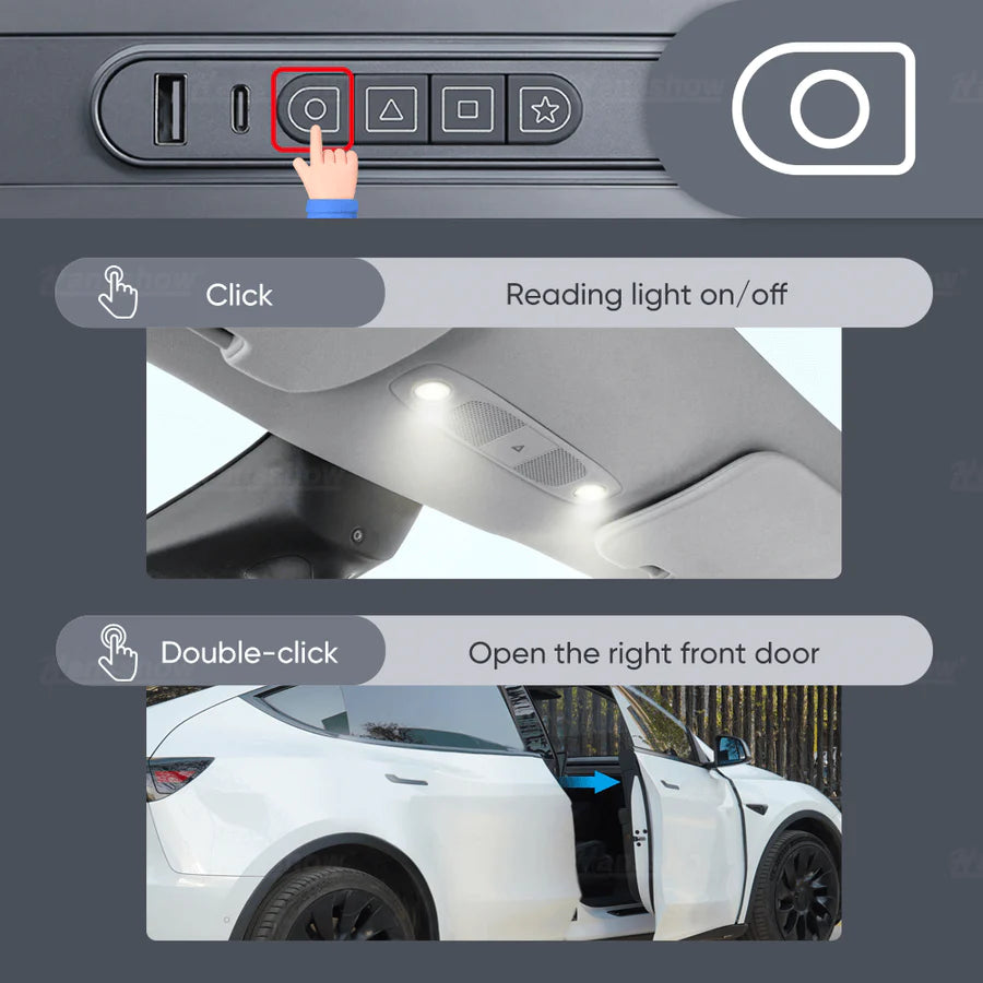 Model 3/Y (2021+) - Smart Control Expansion Dock: Enhanced Interior Functionality