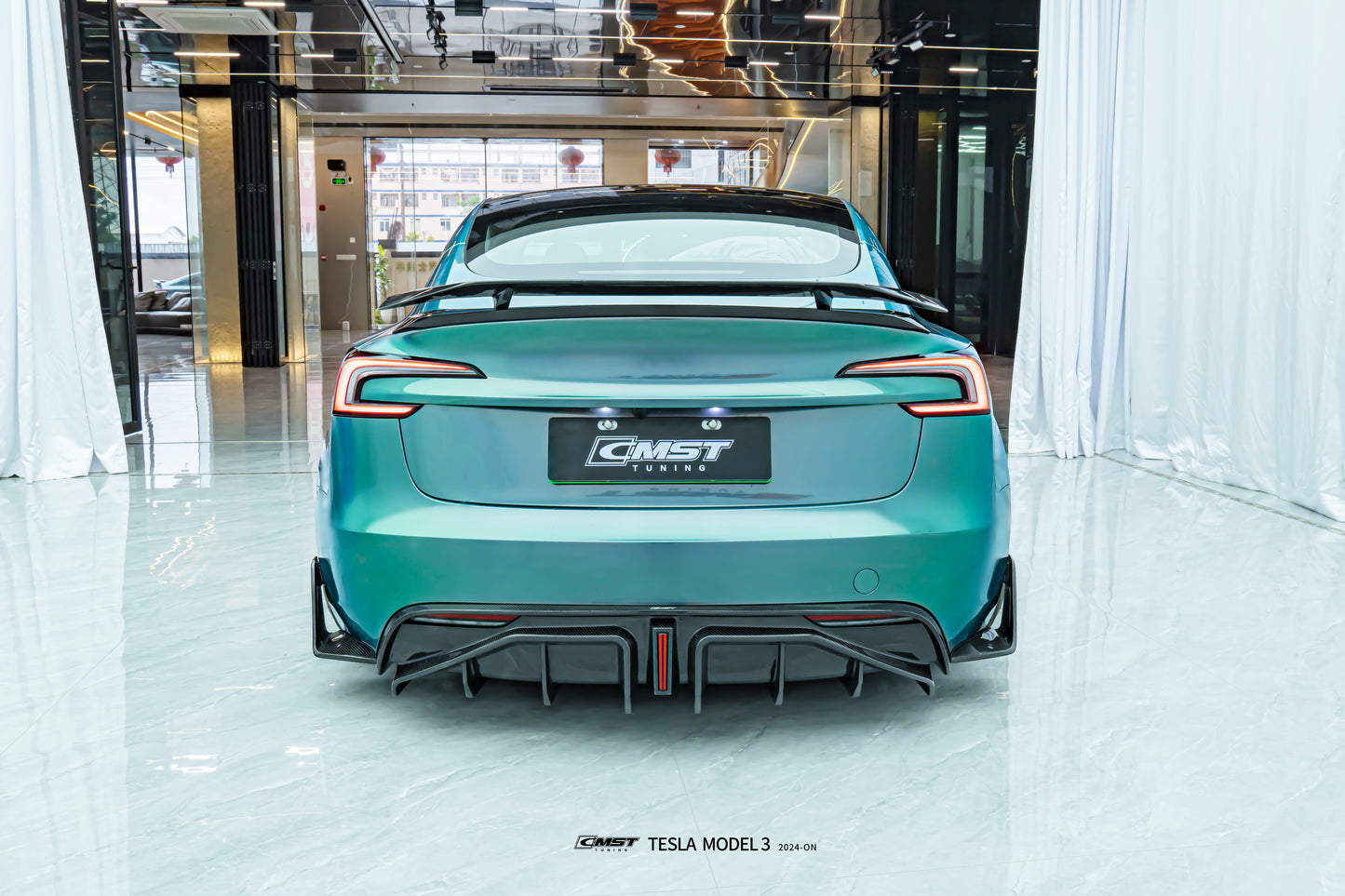 CMST - Model 3 Highland - Carbon Fiber Rear Diffuser & Canards V2