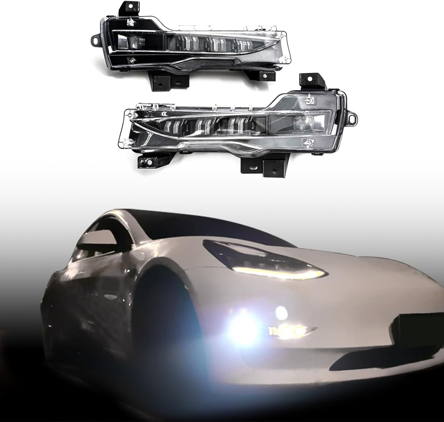 Model 3/Y - Front Fog Light LED with Turn Assist