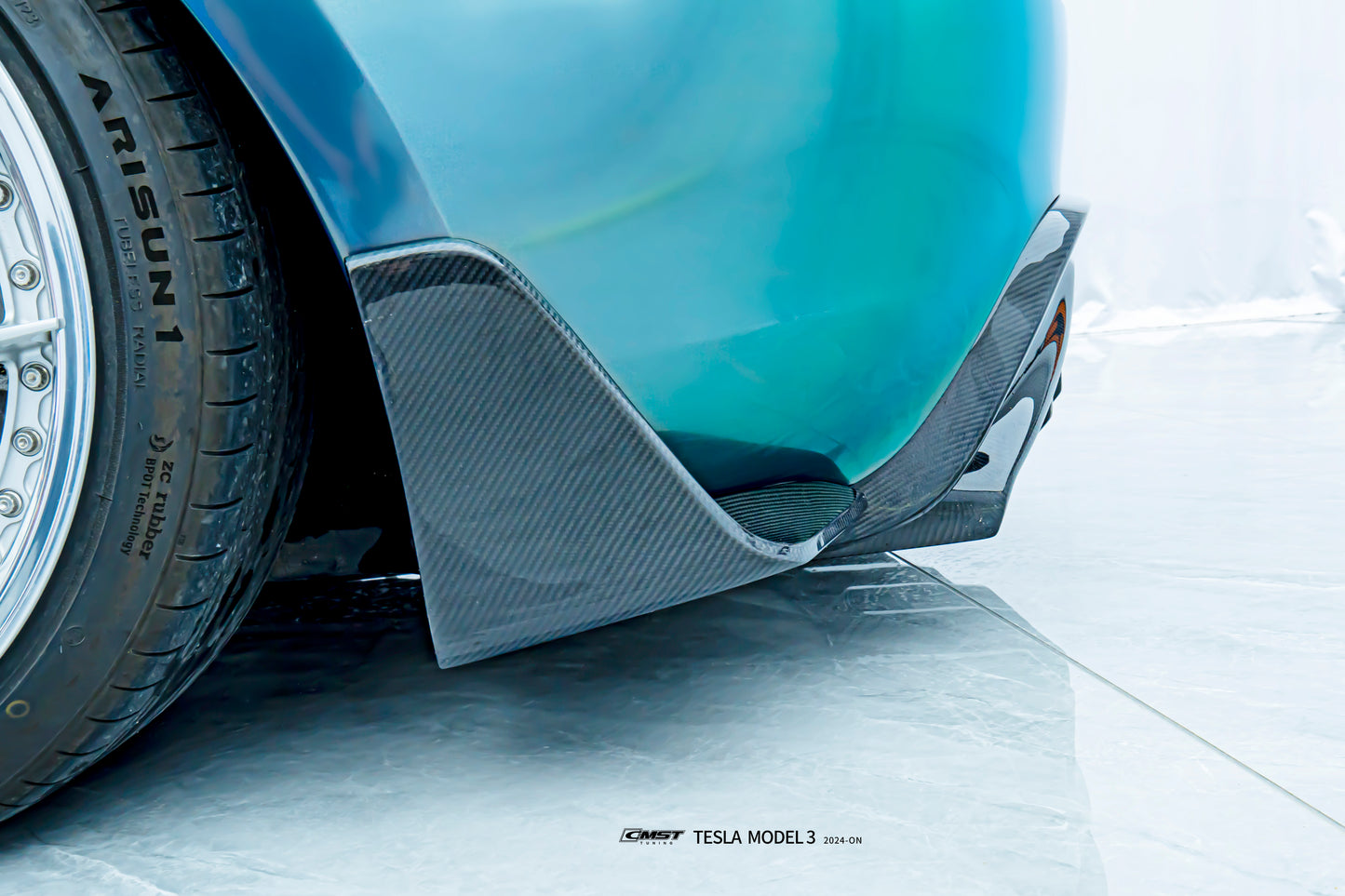 CMST - Model 3 Highland - Carbon Fiber Rear Diffuser & Canards V2