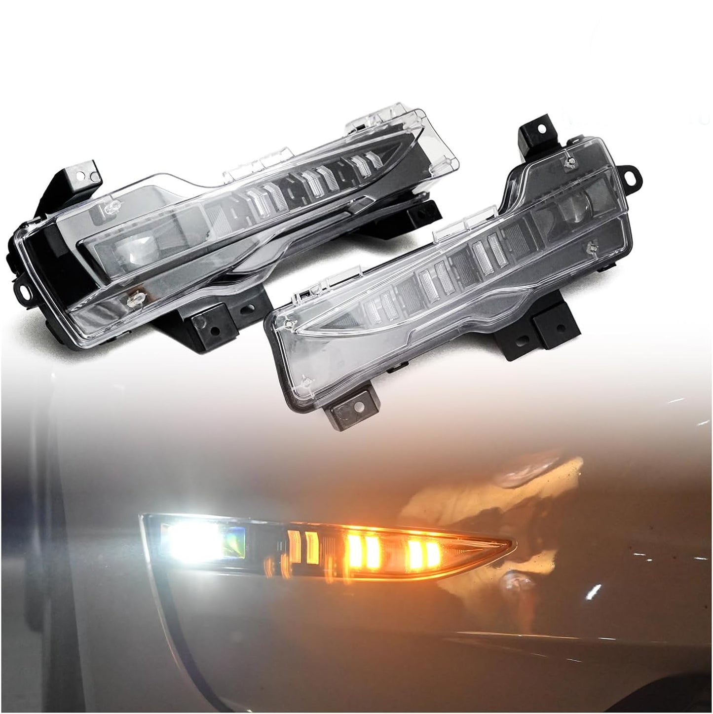 Model 3/Y - Front Fog Light LED with Turn Assist