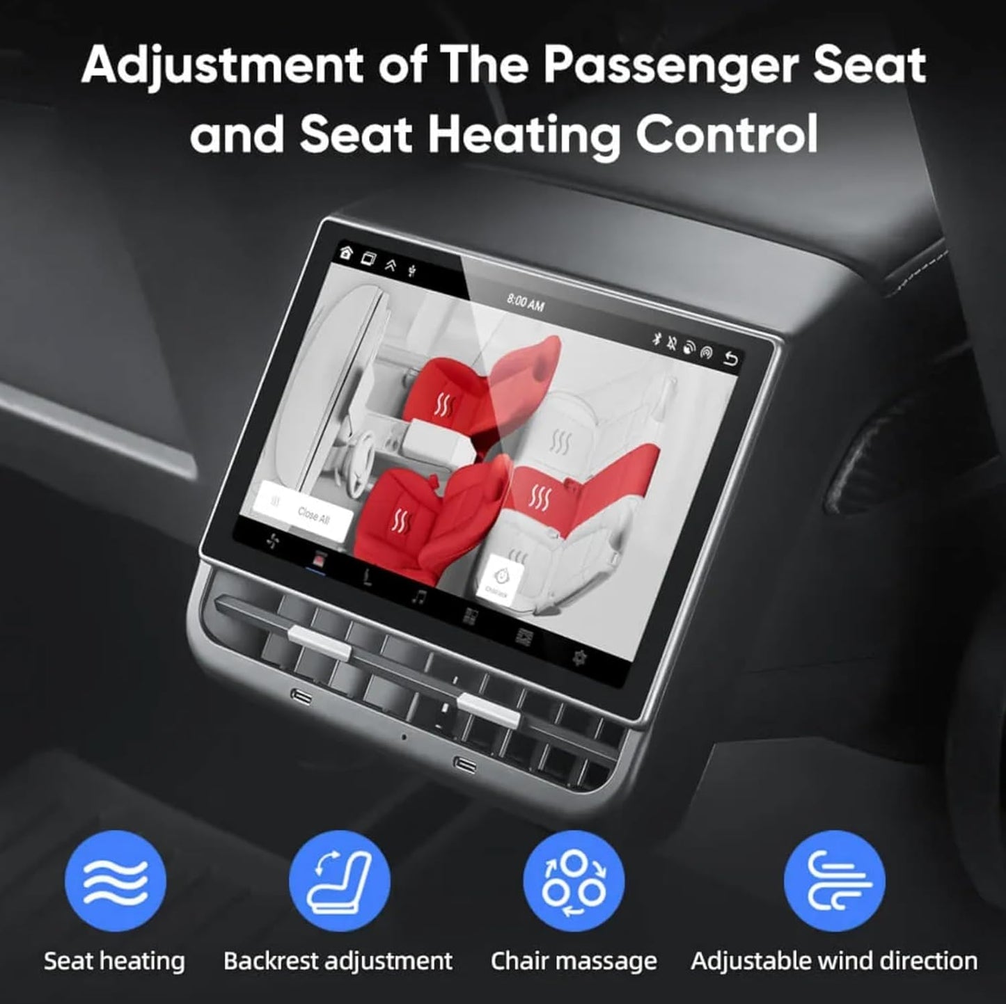 8.66" Rear Seat Display Screen