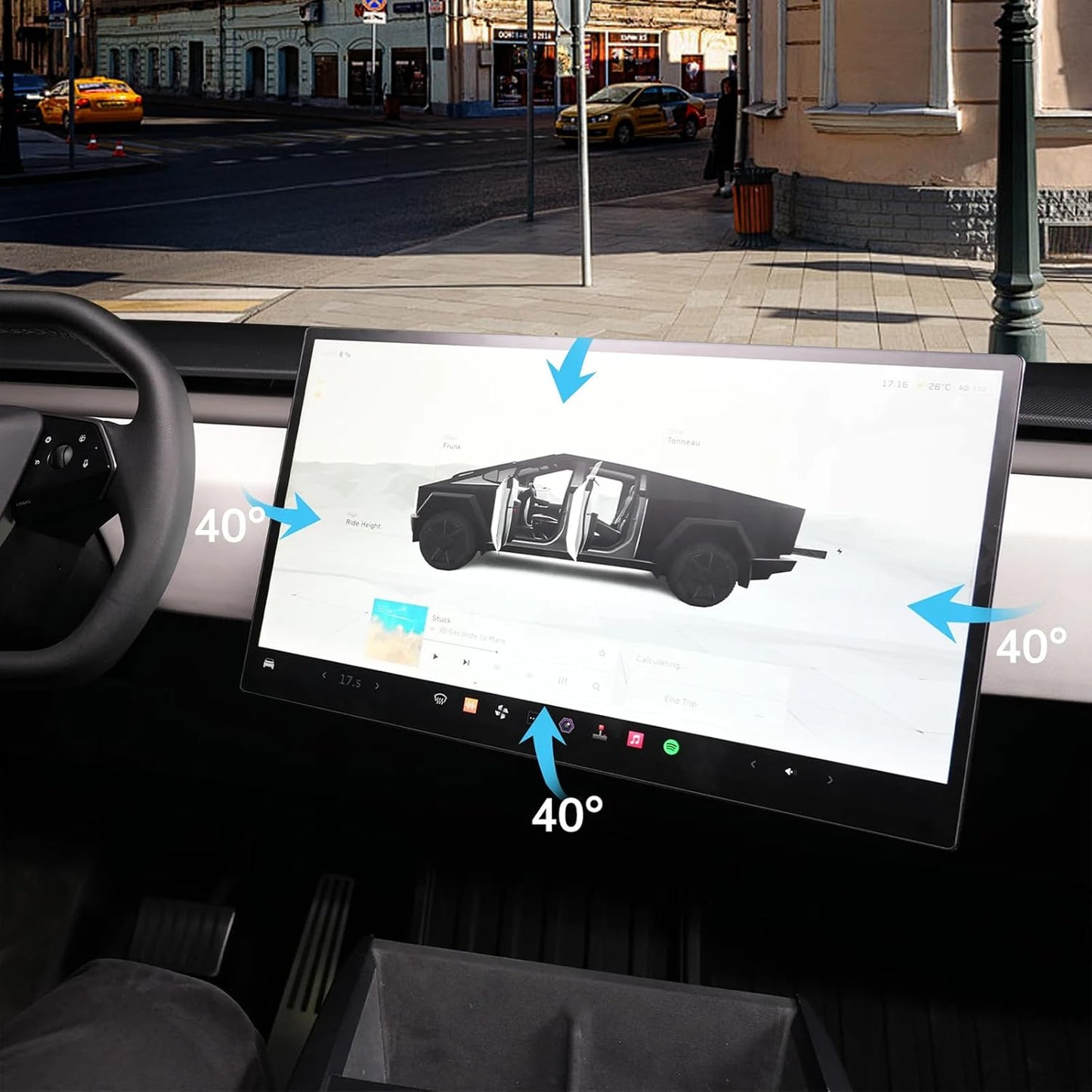 Cybertruck - Dashboard Touch Screen Swiveling Mount Kit