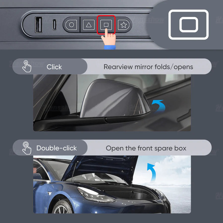 Model 3/Y (2021+) - Smart Control Expansion Dock: Enhanced Interior Functionality