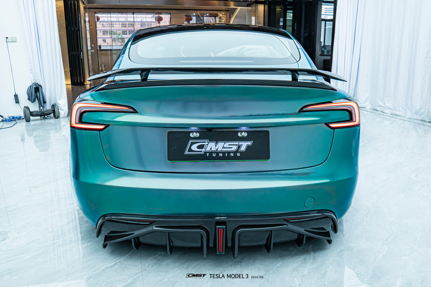 CMST - Model 3 Highland - Carbon Fiber Rear Diffuser & Canards V2