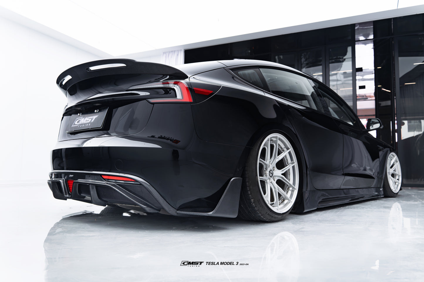 CMST - Model 3 Highland - Carbon Fiber Rear Spoiler V2