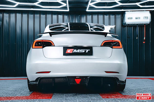 CMST - Model 3 - Carbon Fiber Rear Diffuser V3