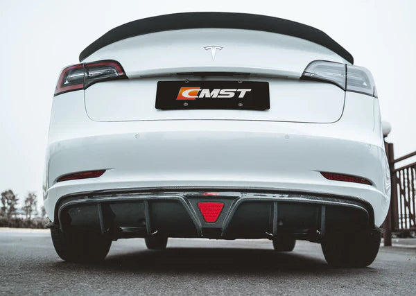 CMST - Model 3 - Carbon Fiber Rear Diffuser V2