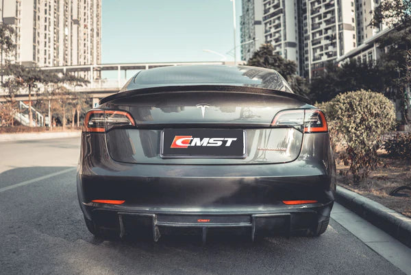 CMST - Model 3 - Carbon Fiber Rear Spoiler V2