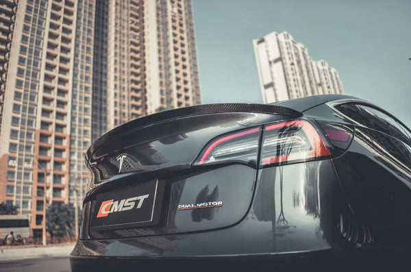 CMST - Model 3 - Carbon Fiber Rear Spoiler V2