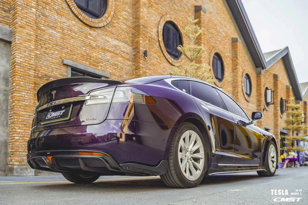 CMST - Model S (2016-2020) - Carbon Fiber Rear Diffuser & Canards