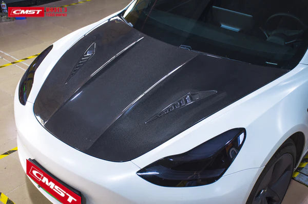 CMST - Model 3 - Carbon Fiber Hood V2