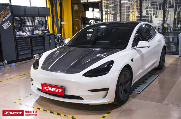 CMST - Model 3 - Carbon Fiber Hood V2