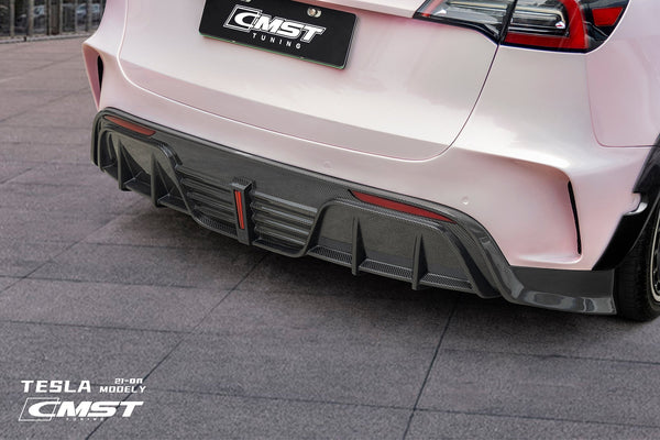 CMST - Model Y - Carbon Fiber Rear Diffuser V6