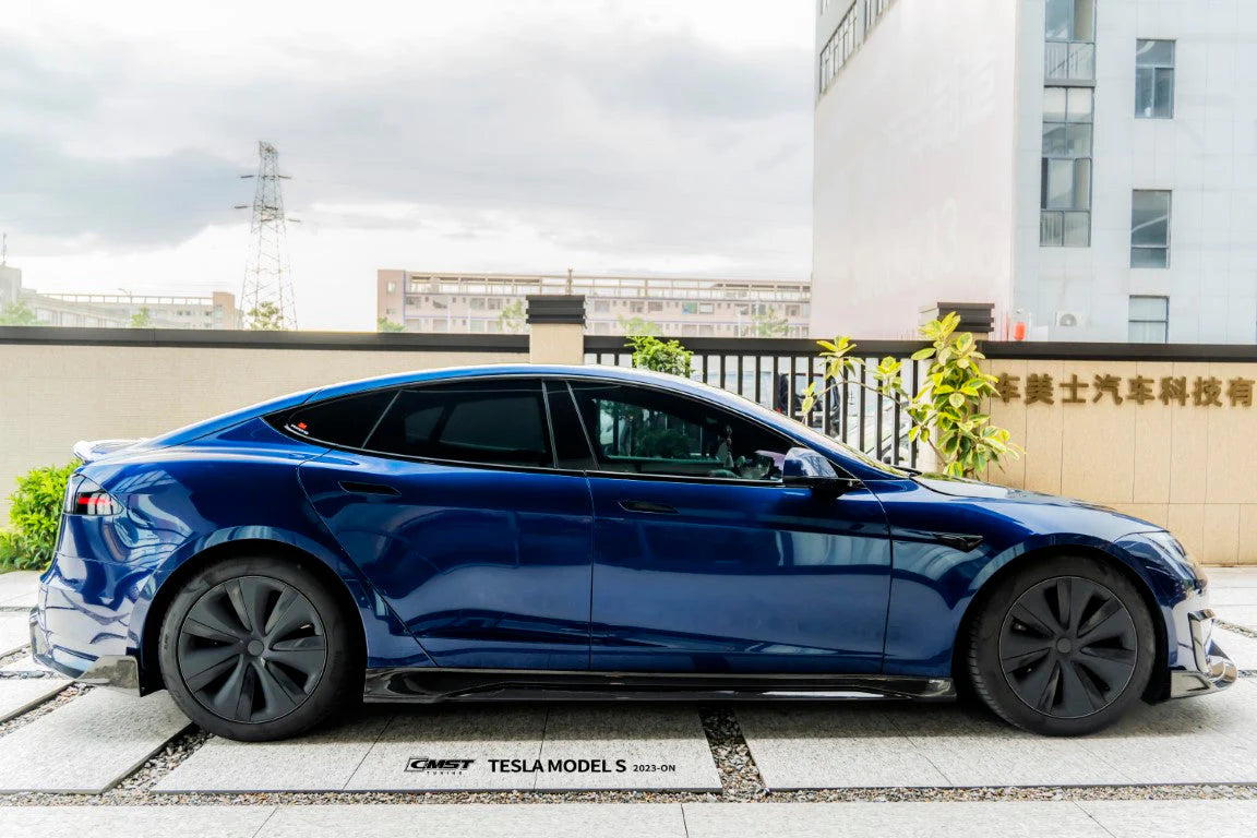 CMST - Model S (2021+) - Carbon Fiber Side Skirts
