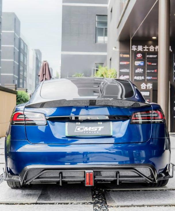 CMST - Model S (2021+) - Carbon Fiber Rear Diffuser