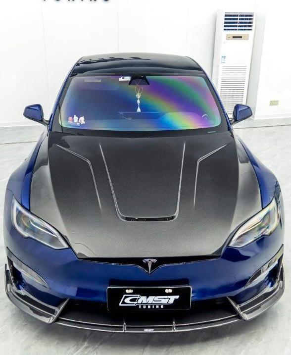 CMST - Model S (2021+) - Carbon Fiber Hood