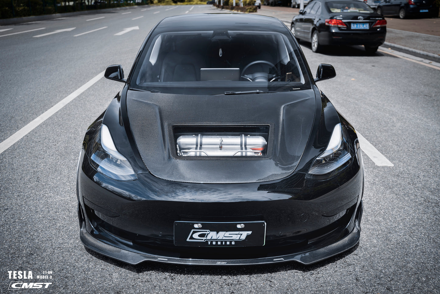 CMST - Model 3 - Carbon Fiber Hood V3