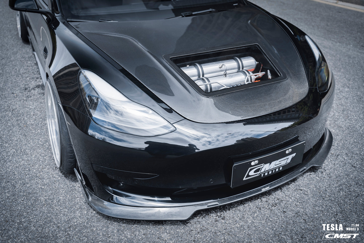 CMST - Model 3 - Carbon Fiber Hood V3