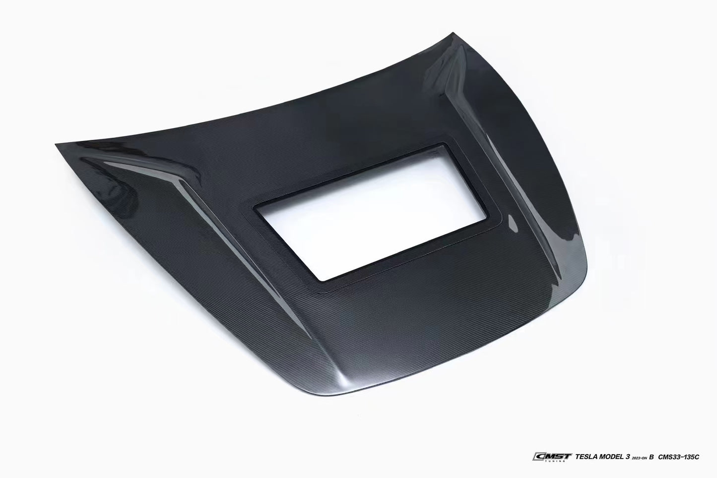 CMST - Model 3 Highland - Carbon Fiber Hood V2