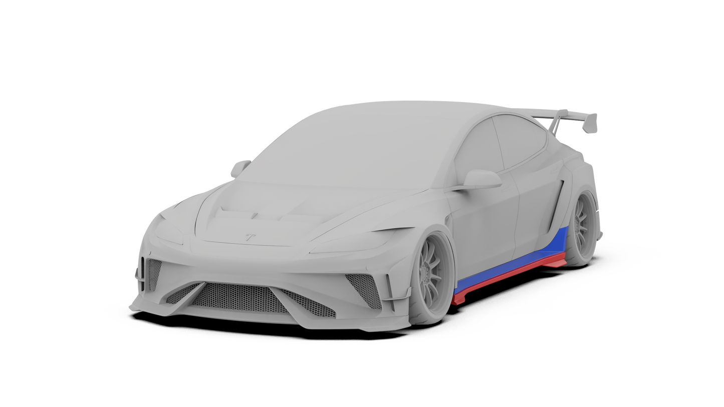 Robot - Model 3 Highland - Hacker Widebody - Side Skirts