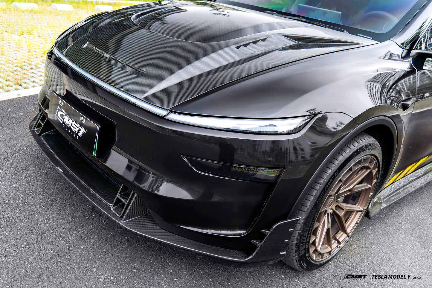 CMST - Model Y Juniper - Carbon Fiber Front Lip V2
