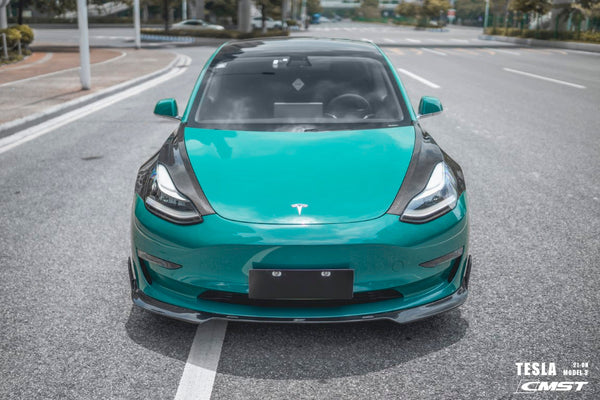 CMST - Model 3 - Carbon Fiber Front Lip V5