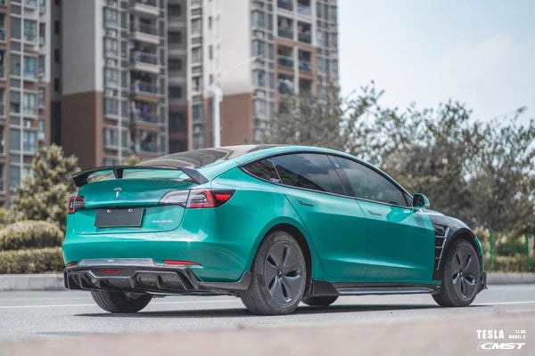 CMST - Model 3 - Carbon Fiber Rear Diffuser & Canards V5