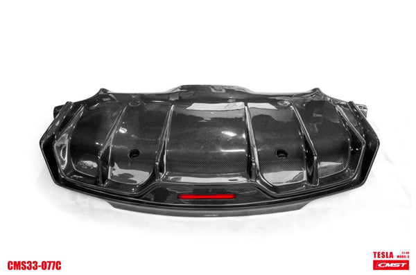 CMST - Model 3 - Carbon Fiber Rear Diffuser & Canards V5