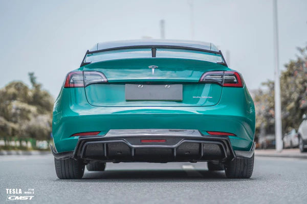 CMST - Model 3 - Carbon Fiber Rear Diffuser & Canards V5