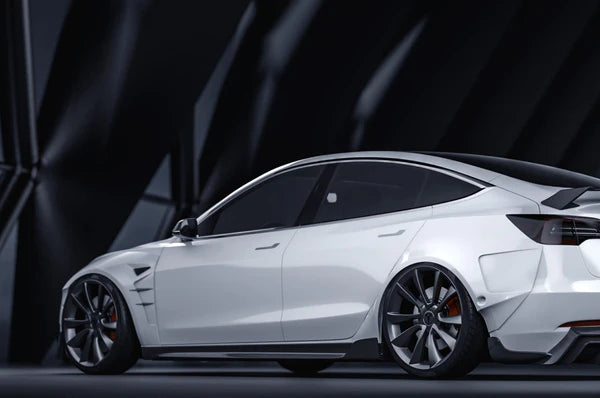 CMST - Model 3 - Carbon Fiber Side Skirts V3