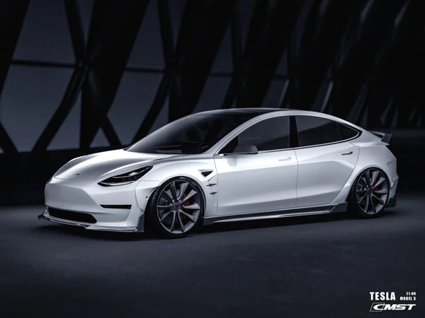 CMST - Model 3 - Carbon Fiber Side Skirts V3