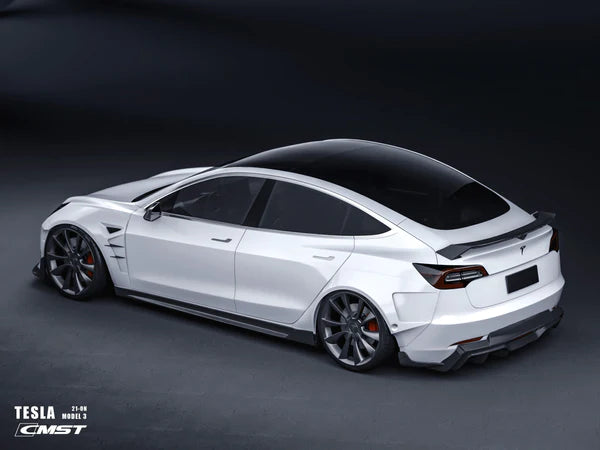 CMST - Model 3 - Carbon Fiber Side Skirts V3
