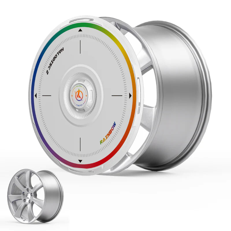 HALOBLK - HALODISC 2 Wheel Covers | Rainbow Road