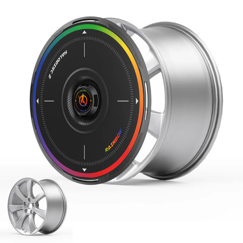 HALOBLK - HALODISC 2 Wheel Covers | Rainbow Road