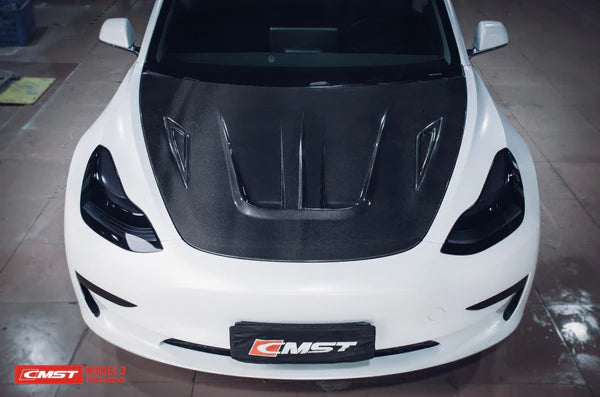 CMST - Model 3 - Carbon Fiber Hood V1
