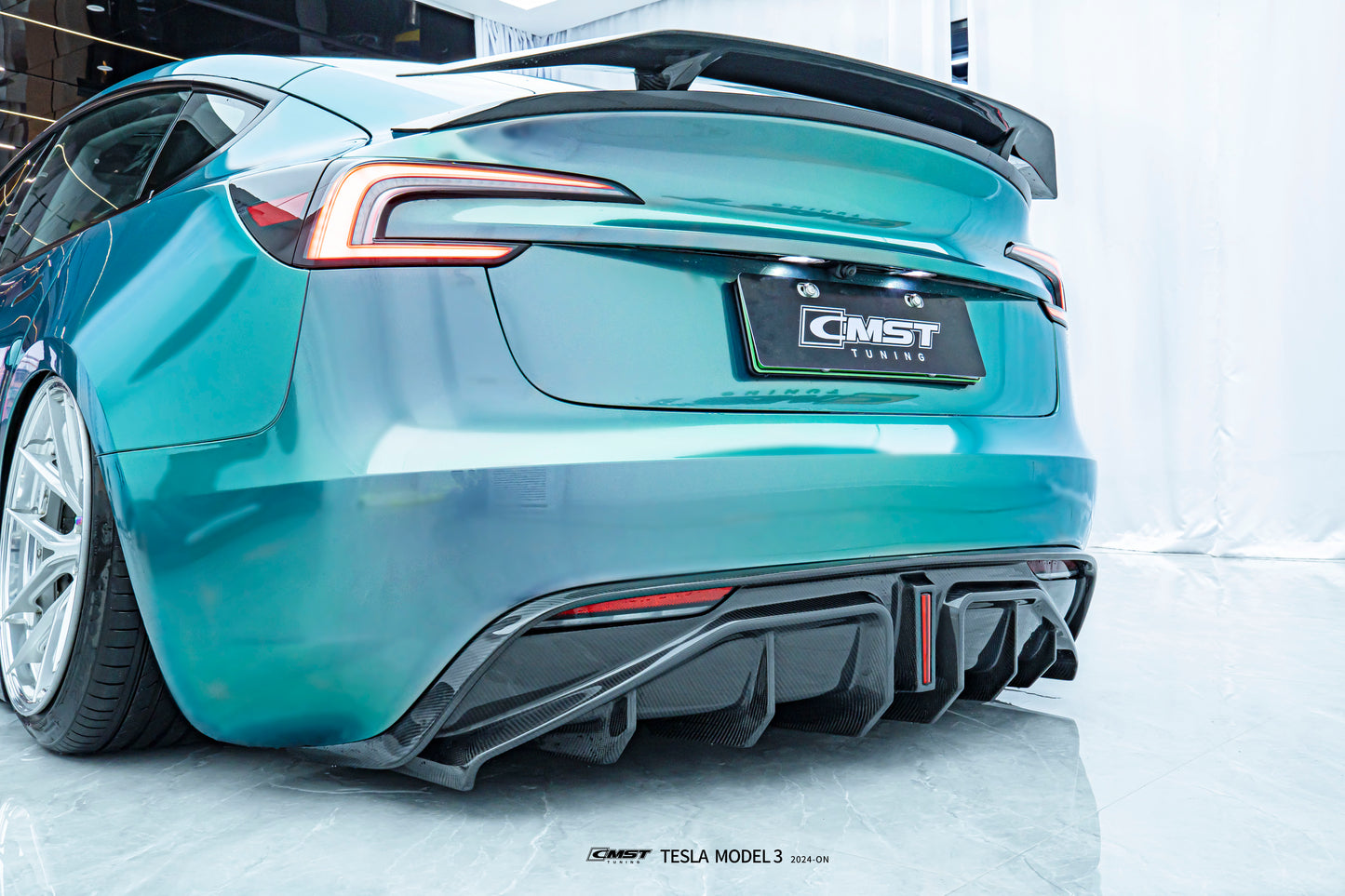 CMST - Model 3 Highland - Carbon Fiber Rear Diffuser & Canards V2