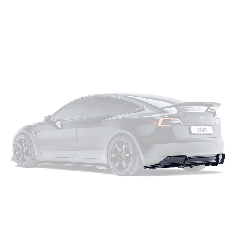 Adro - Model 3 - Carbon Fiber Rear Diffuser V2